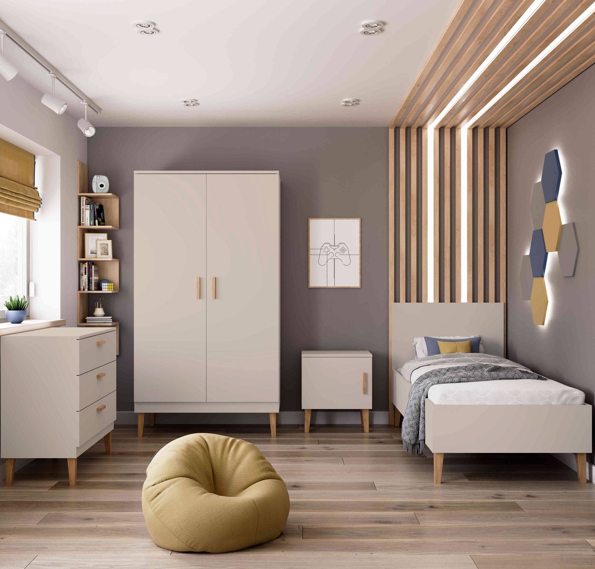 Chest of Drawers Kubi - Cashmere